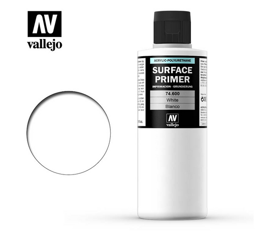 Vallejo 74.600 Surface Primer White Primer 200ml