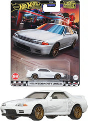 1/64 Hot Wheels Premium Nissan Skyline GT-R BNR32 Godzilla White (MP)