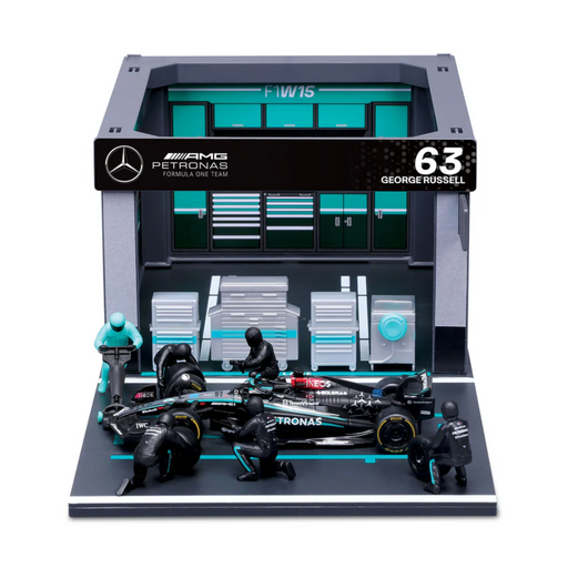 Bburago 1/43 Mercedes-AMG Petronas F1 W15 Formula Pit Pass George Russell