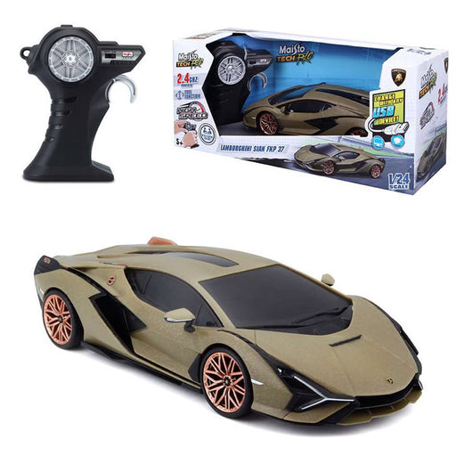 1/24 Maisto Tech RC Lamborghini Sian FKP37 Green (2.4GHz, USB charger)