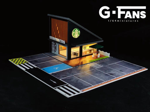 1/64 G-Fans 710025 Starbucks with LED Diorama