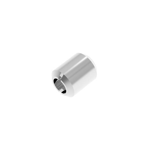 2.0mm Metal Twin Pipe (ver.3) Silver (2.0/1.1mm outer/inner diameter x 2.5mm height) (10 pieces)