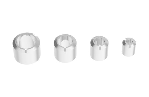 2.0mm Metal Twin Pipe (ver.3) Silver (2.0/1.1mm outer/inner diameter x 2.5mm height) (10 pieces)