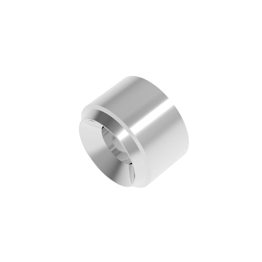 2.5mm Metal Twin Pipe (ver.2) Silver (2.5/1.2mm outer/inner diameter x 1.7mm height) (10 pieces)