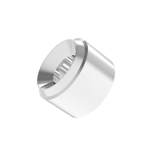 2.5mm Metal Twin Pipe (ver.2) Silver (2.5/1.2mm outer/inner diameter x 1.7mm height) (10 pieces)