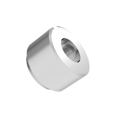 2.5mm Metal Twin Pipe (ver.2) Silver (2.5/1.2mm outer/inner diameter x 1.7mm height) (10 pieces)