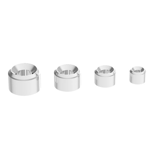 2.5mm Metal Twin Pipe (ver.2) Silver (2.5/1.2mm outer/inner diameter x 1.7mm height) (10 pieces)