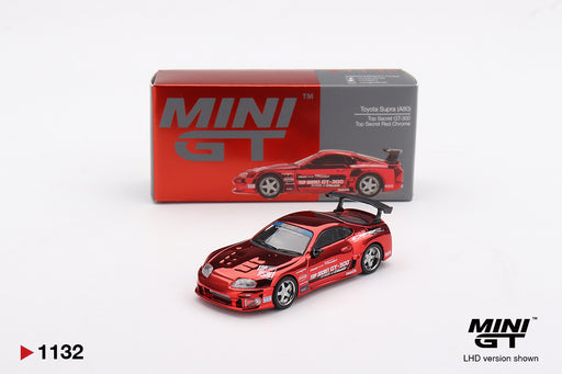 1/64 Mini GT Toyota Supra A80 Top Secret GT-300 Red Chrome #1132