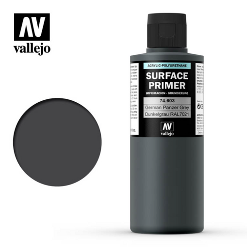Vallejo 74.603 Surface Primer German Panzer Grey Primer 200ml