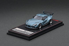 1/64 Ignition Model PANDEM Toyota Supra (A90) Matte Blue Gray Metallic IG2334