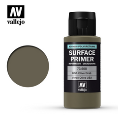 Vallejo 73.608 Surface Primer US Olive Drab 60ml