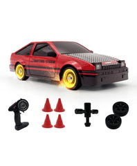 1/16 Funsterz Drift Series RC Car DC205A Toyota AE86 Trueno White/Red Assortment 2.4GHz High-Speed Racing Drift