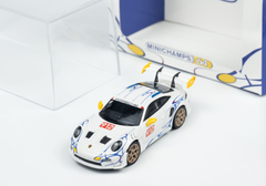 1/64 Minichamps Porsche 911 992 GT3 RS White with Yellow Accents 643062121