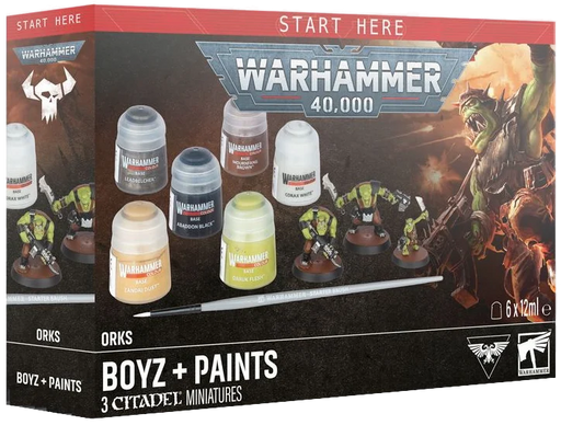 Warhammer 40K Orks Boyz and Paints NEW (English)