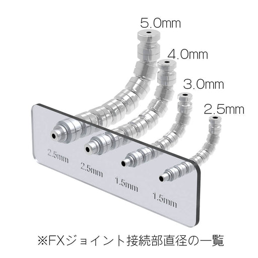 3.0mm FX Metal Pipe S (3.0/1.1-2.0mm outer/inner diameter x 2.1mm width) (20 pieces)