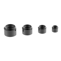 3.0mm Metal Twin Pipe (ver.2) Black (3.0/1.5mm outer/inner diameter x 2.0mm height) (10 pieces)