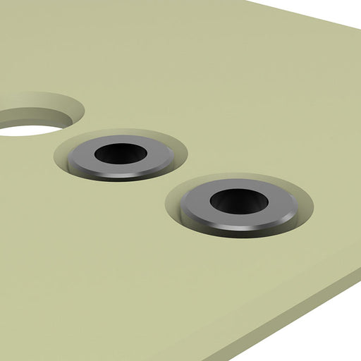 3.0mm Metal Twin Pipe (ver.2) Black (3.0/1.5mm outer/inner diameter x 2.0mm height) (10 pieces)