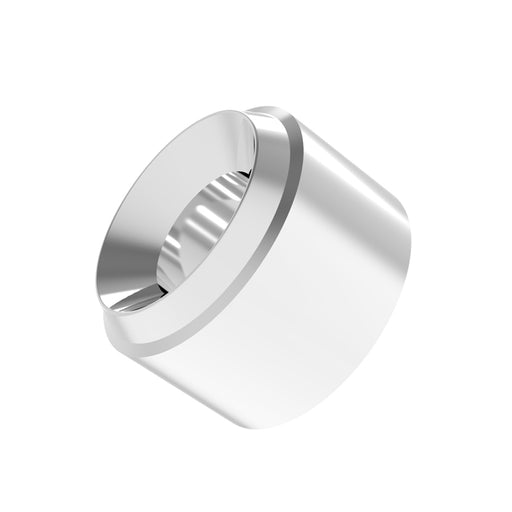 3.0mm Metal Twin Pipe (ver.2) Silver (3.0/1.5mm outer/inner diameter x 2.0mm height) (10 pieces)