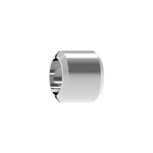 3.0mm Metal Twin Pipe (ver.3) Silver (3.0/2.1mm outer/inner diameter x 2.5mm height) (10 pieces)