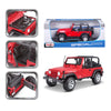 1/18 Maisto Jeep Wrangler Rubicon Red