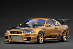 1/18 Ignition Model Nissan TOP SECRET 34GT-R (BNR34) Gold IG3847