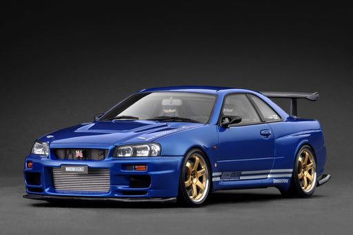 1/18 Ignition Model Nissan TOP SECRET 34GT-R (BNR34) Blue Metallic IG3848