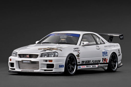1/18 Ignition Model Nissan TOP SECRET 34GT-R (BNR34) White IG3849