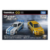 Tomica Premium Unlimited 25 years of Fast and Furious Nissan Skyline GT-R BNR34 and Mitsubishi Lancer Evolution VII Metallic Color 2-Pack (MP)