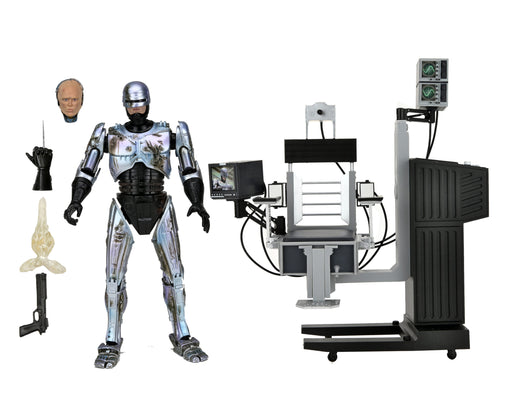 NECA Robocop Ultimate Battle Damage with chair Action Figure