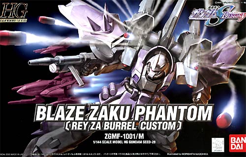 1/144 HG SEED #28 Blaze Zaku Phantom Rey Za Burrel Custom