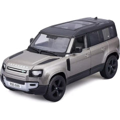 Bburago 1/24 Land Rover Defender 2022 Silver Metallic