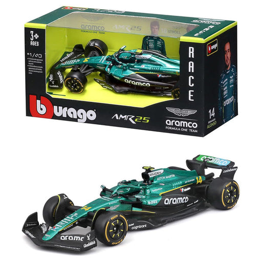 Bburago 1/43 Aston Martin Aramco Cognizant Team AMR25 2025 #14 Fernando Alonso