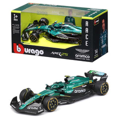 Bburago 1/43 Aston Martin Aramco Cognizant Team AMR25 2025 #14 Fernando Alonso