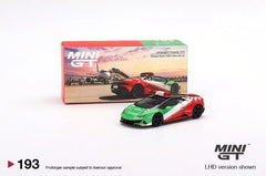 1/64 Mini GT Lamborghini Huracan EVO Bologna Airport 2020 Follow-Me Car LHD #193