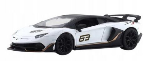 1/24 MSZ Lamborghini Aventador SVJ White/Black (Try Me Function)