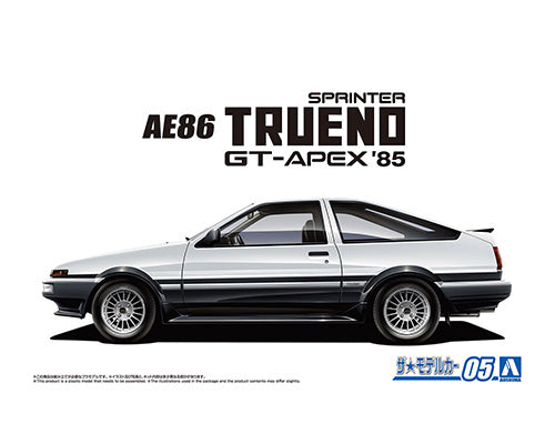 1/24 Aoshima Model Car #5 Toyota AE86 Sprinter Trueno GT-Apex '85