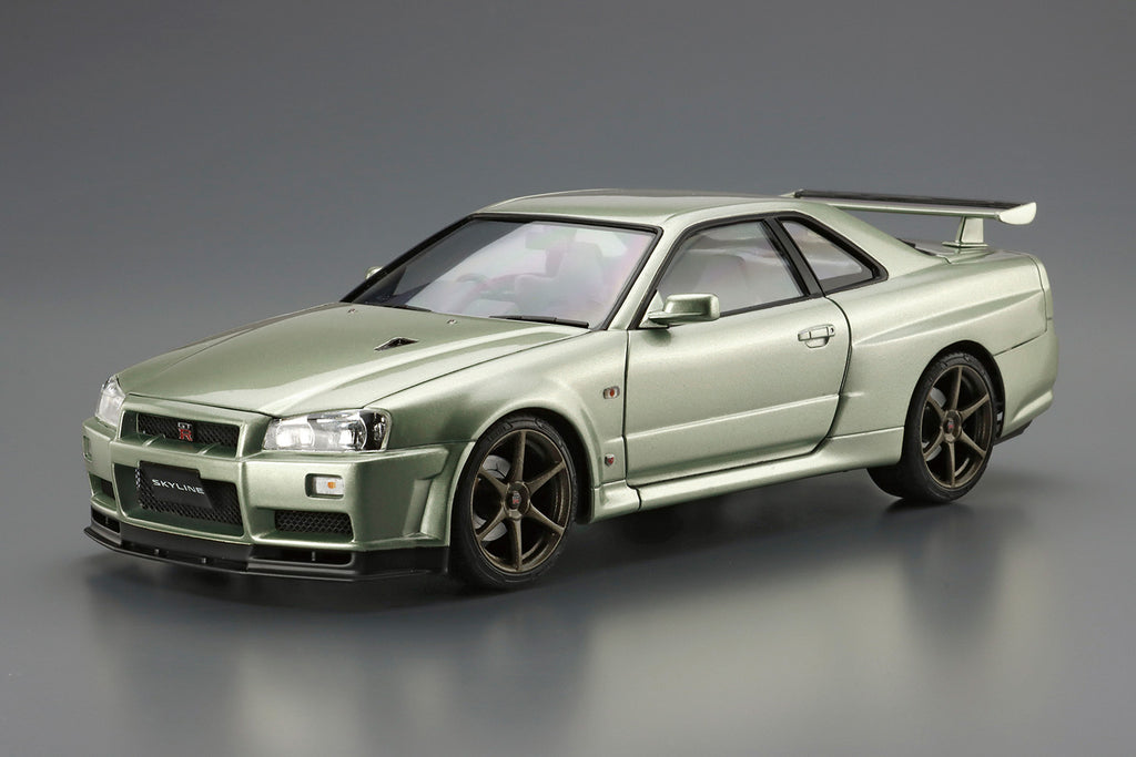 1/24 Aoshima Model Car #134 Nissan BNR34 Skyline GT-R V-SPEC II Nur. '02