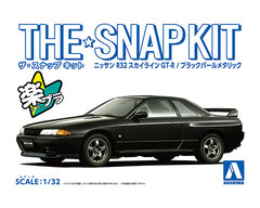 1/32 Aoshima The Snap Kit #14-C Nissan R32 Skyline GT-R Black Pearl Metallic