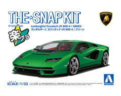 1/32 Aoshima The Snap Kit #19-E Lamborghini Countach LP800-4 Green