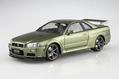 1/24 Aoshima Model Car #134 Nissan BNR34 Skyline GT-R V-SPEC II Nur. '02