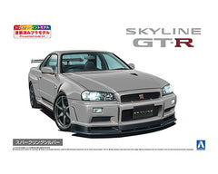 1/24 Aoshima Pre-painted Model No.3-D Nissan BNR34 Skyline GT-R V Spec II '00 Sparkling Silver