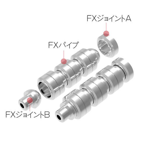 5.0mm FX Metal Pipe S (5.0/1.1-3.5mm outer/inner diameter x 3.5mm width) (20 pieces)