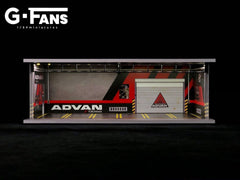 1/64 G-Fans 710008 Advan Garage with LED Diorama