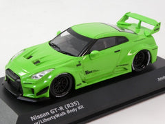 1/43 Solido Nissan Skyline GTR R35 Type 2 Liberty Walk Body Kit Green S4311207