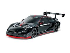 1/10 Tamiya RC Porsche 911 GT3 R (992) Black Painted Body (TT-02 Chassis)