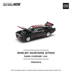 1/64 PopRace PR64-218 Shelby Mustang GT500 Black Red (MP)