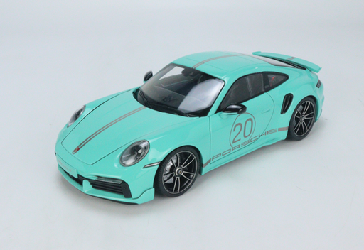 1/18 Minichamps Porsche 911 992 Turbo S Sport Design 2021 Mint Green