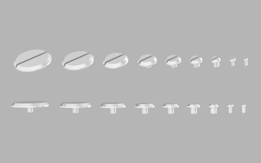 6.0mm Metal Minus Mold (ver.2) (6.0mm outer diameter with 1.0mm peg x 0.6mm height w/o peg) (10 pieces)