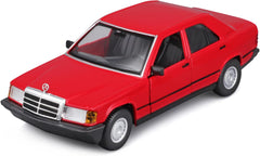 Bburago 1/24 Mercedes-Benz 190E 1987 Red