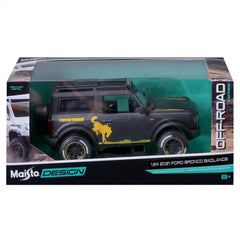 1/24 Maisto Design Off-Road Ford Bronco Badlands 2021 Gunmetal
